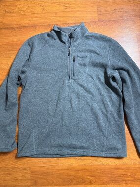Marmot Men's Dark Gray Zip-Up Fleece Pullover
